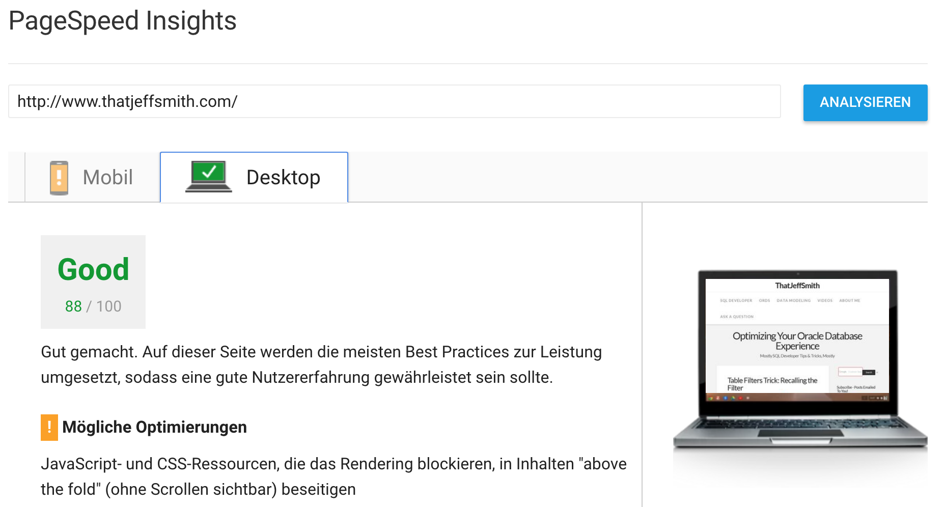 WordPress Beispiel