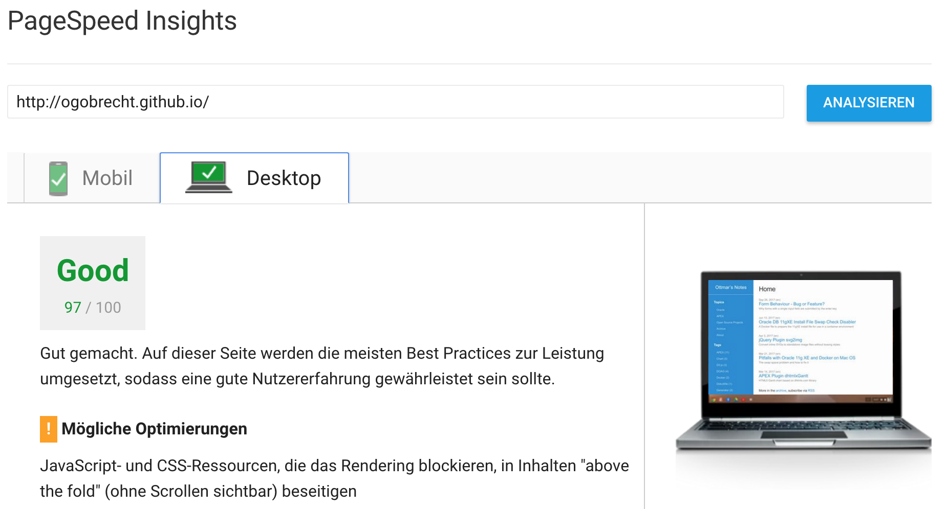 WordPress Beispiel